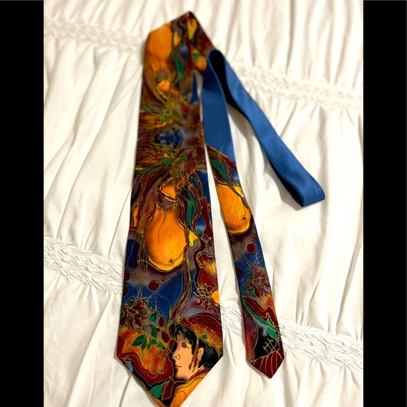 Sleeping Beauty tie originated from original Grace Newburger watercolor - Picture 1 of 3